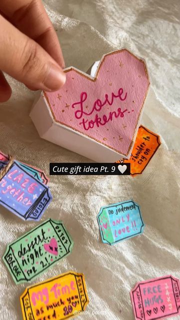 Love Box For Boyfriend, Heart Box Diy, Nirali Shah, Cute Handmade Gifts For Boyfriend, Box Of Love, Handmade Gifts For Boyfriend, Valentine's Week, Valentines Coupons, Creative Gifts For Boyfriend