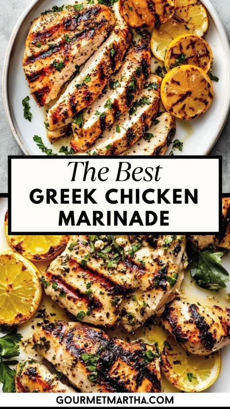 The Best Greek Chicken Marinade How To Make Greek Chicken, Easy Greek Chicken Marinade, Best Greek Chicken Recipe, Gyro Chicken Marinade, Greek Recipes Healthy, Grilled Chicken Marinade Recipes Easy, How To Make Mediterranean Chicken, Greek Chicken Kebab Recipe, Medditeranean Chicken Marinade