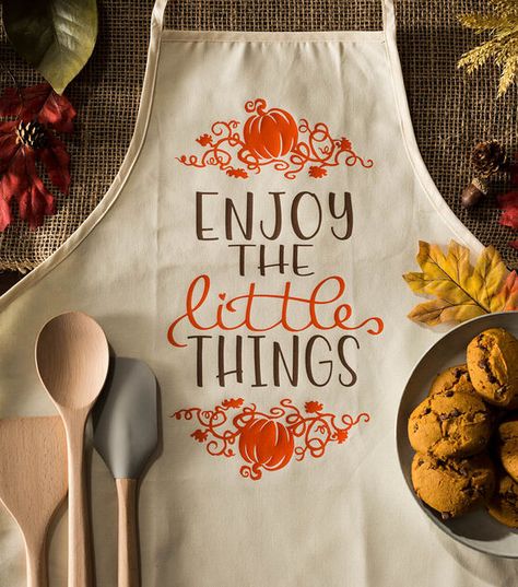 Apron Ideas, Viking Sewing, Seasonal Treats, Cricut Projects Beginner, Enjoy The Little Things, Thanksgiving Fun, Sewing Projects For Kids, Weekend Projects, Cricut Tutorials