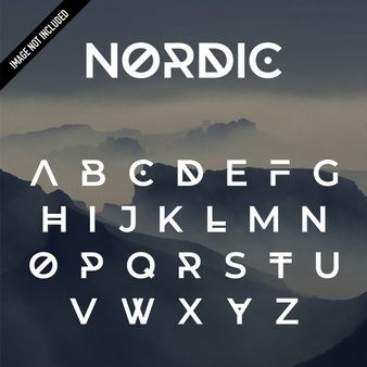 Nordic Font Typography, Norse Typography, Nordic Lettering, Nordic Logo Design, Nordic Letters, Nordic Typography, Nordic Graphic Design, Valkyrie Logo, Viking Font