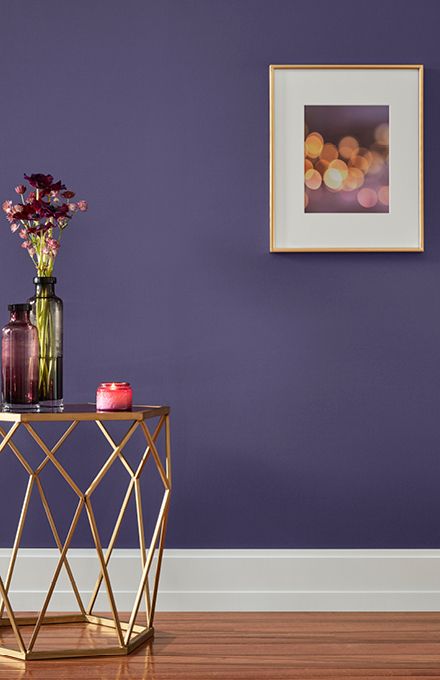 Palettes | Valspar's Colors of the Year 2019 | Ask Val Purple Wall Color, Purple Wall Paint, House Paint Design, Lavender Bedroom, Peaceful Blue, Purple Paint Colors, Blue Paint Color, Interior Background, Purple Wall