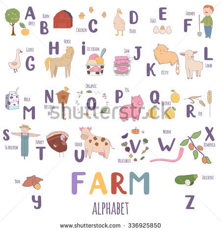 Farm Alphabet Letters, Farm Alphabet, Alphabet Preschool, Classroom Door, Busy Book, Alphabet Letters, Funny Cartoon, Scarecrow, Summer Kids