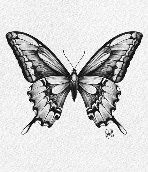 Unique Butterfly Tattoos, Tattoos Butterfly, Unique Butterfly, Butterfly Tattoo Designs, Butterfly Tattoos, Butterfly Drawing, New Tattoo, Art Tattoos, Tattoos Ideas