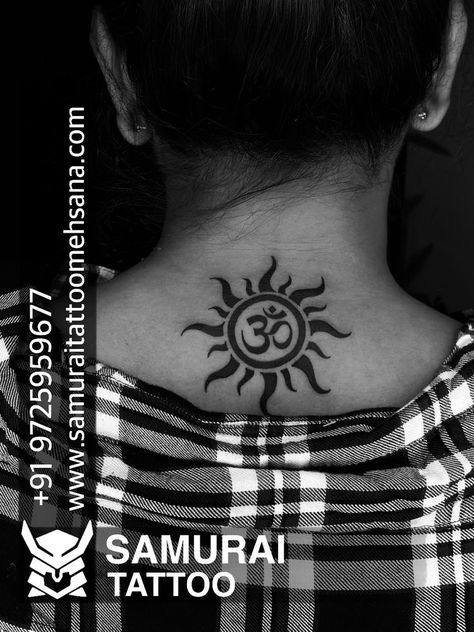 Meaning Full Tattoo, Sun Tattoo Meaning, Tattoo On Back, Full Tattoo, Girls Tattoo, Hindu Mantras, Fancy Letters, Samurai Tattoo, Dark Nature Aesthetic