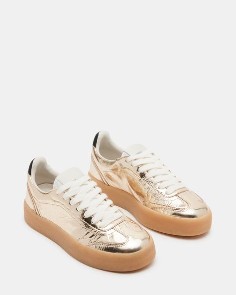 Rose gold sneakers