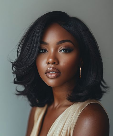 Gorgeous Ways to Style a Burnt Sienna TWA for Fall Color Palette 🍁 Short Bombshell Hair, Short Bob Black Women, Hair Colors Black Women, Natural Hair Bob Cut, Bob Black Women, Natural Hair Bob, Frontal Bob, Hair Colors For Black Women, Bob Black