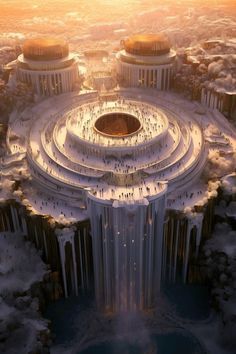 Energy Meditation, Future Buildings, Time Alone, Fantasy Castle, Fantasy City, Fantasy Places, Fantasy Setting, Futuristic City, Fantasy Art Landscapes