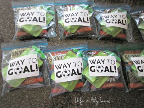 Kids Soccer Snacks, Soccer Snack Bags, Soccer Mom Snacks, Soccer Game Snacks, Kids Sports Snacks, Kids Soccer Team, Sport Snacks, Soccer Treats, Soccer Snacks