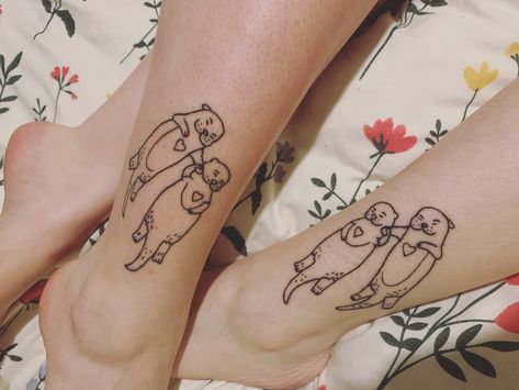 I love you like no otter Otter Tattoo Holding Hands, Otter Tattoo, Otters Holding Hands, Couples Tattoo, River Otter, Positive Vibes Only, Couple Tattoos, Simple Tattoos, Otters