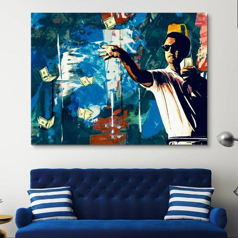 Fun Coupons #gadget Leonardo Dicaprio Poster, Wolf On Wall Street, Throwing Money, Dagobert Duck, Jordan Belfort, Street Painting, Urban Street Art, Wolf Of Wall Street, Graffiti Wall Art