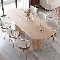 White Dining Table Modern, Dinner Room Table, Wood Table Modern, Double Pedestal Dining Table, Round Pedestal Dining, Dinner Room, Stone Dining Table, Rectangle Dining Table, Oval Table Dining