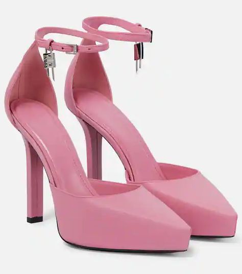 New Arrivals for Women Online - New Fashion | Mytheresa US Givenchy Shoes, Fashion Shoes Sandals, Givenchy Women, Pink Pumps, Elegant Shoes, Ankle Straps, Platform Pumps, Pink Leather, Luxury Shoes