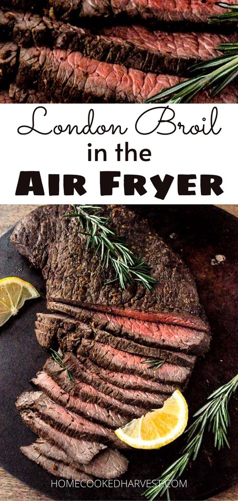 Top Round London Broil, Cooking London Broil, London Broil Recipes, Air Fryer Steak, Chuck Steak, Stay At Home Chef, London Broil, Air Fry Recipes, Sliced Steak