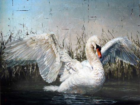 Bintage Wall Art, Unique Art Styles Inspiration, Wall Art For Dining Room, Vintage Animal Prints, Floral Animals, Art For Bedrooms, Forest Wall Decor, Swan Art, Swans Art