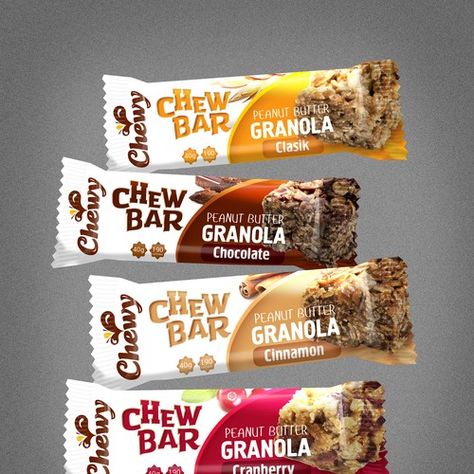 Design a striking wrapper for a Snack BAR for all ages to be grad off the shelf. If we satisfied, we have 100 more...  Product packaging contest design#product#packaging#winning Granola Bar Packaging, Snack Logo, Food Gifts Packaging, Custom Product Packaging, Packaging Snack, Bar Packaging, Snack Packaging, Cinnamon Butter, Granola Bar