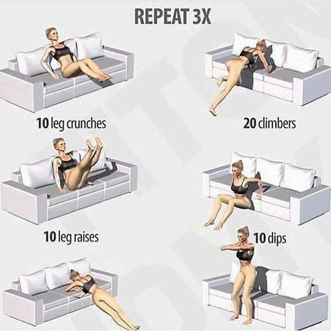 Couch it workout Home Arm Workouts, Couch Workout, Pinterest Workout, Effective Workout Plan, Flat Stomach Exercises, Stomach Exercises, Workout For Flat Stomach, Everyday Workout, Gym Tips