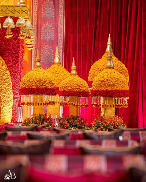 Traditional temple structure blooms with elegance, featuring florals that embody beauty and reverence. Tassels dance gently in the breeze, while props add a unique charm to the setting. Each detail exudes warmth and grace, ideal for a sacred space. A stunning blend of art and devotion. “ Aarambh” For The Arora’s Decor and Design - @abhinavbhagatevents Photography - @atozo.in Rentals - @sunny.dua.1232 @houseoffurniture97 Production & Planning - @touchwoodgroup Lighting & Technicals - @l... Abhinav Bhagat Decor, Temple Decoration Indian, Royal Indian Wedding Decor, Indian Floral Decor, Haldi Decor Ideas, Ambience Decor, Production Planning, Royal Indian Wedding, Hall Decorations