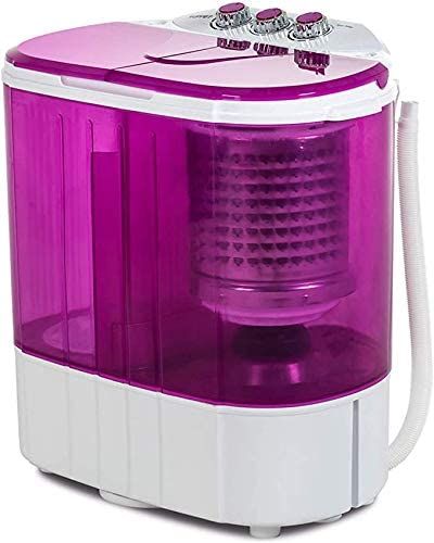 Amazon.com: Portable Washing Machine, Kuppet 10lbs Compact Mini Washer, Wash&Spin Twin Tub Durable Design to Wash All your Laundry or Swim Suit for Apartments, Dorms, RV Camping (Purple) : Appliances Mini Washer, Washing Machine Reviews, Washing Machine Drain Hose, Compact Washing Machine, Small Washing Machine, Spin Dryers, Twin Tub, Compact Laundry, Portable Washer