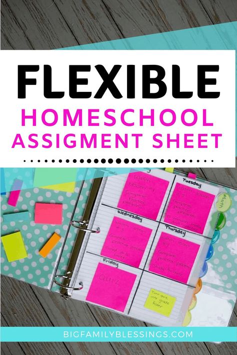 The flexibility of homeschooling, plus inevitable unexpected events each week often find me changing assignments mid-week. This flexible homeschool assignment sheet helps with that issue. Create an Easy to Edit, Homeschool Weekly Assignment Sheet Homeschooling Organization, University Tips, Assignment Sheet, School Organisation, Learning Board, Time Planning, Homeschool Board, Back To School Organization, Organization Board