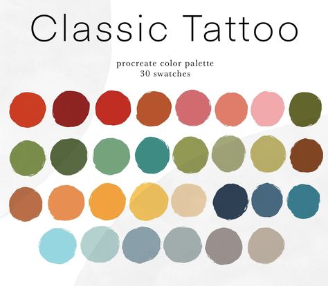 American Traditional Color Palette, American Traditional Tattoo Color Palette, Neo Traditional Color Palette, Tattoo Colour Palette, Traditional Tattoo Color Palette, Tattoo Color Palette, Tattoo Bible, Tattoos 2023, Traditional Color Palette