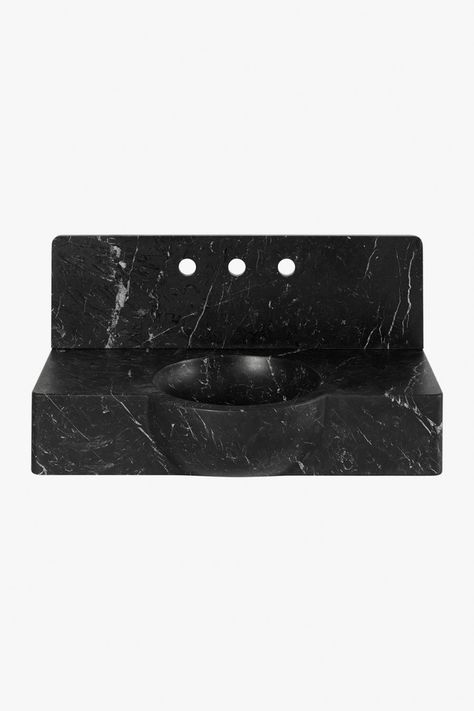 Sinks | Waterworks | Waterworks Floating Sink, Tiny Bath, Lavatory Sink, Wall Mount Sink, Bath Sinks, Pedestal Sinks, Nero Marquina, Backsplash Designs, Wall Mount Faucet