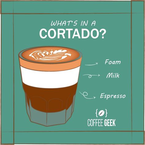 What is a cortado Cortado Coffee, Barista Recipe, Nitro Coffee, Baking Secrets, Espresso At Home, Coffee Artwork, Coffee Geek, Easy Coffee Recipes, Coffee Aroma