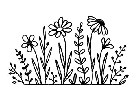 Cross Stitch Patterns Flower Pattern Clipart, Wildflower Embroidery Pattern Free, Cross Stitch Patterns Easy, Daisy Flower Svg, Embroidery Patterns Free Templates, Wild Chamomile, Flower Embroidery Pattern, Wildflower Svg, Pattern Svg