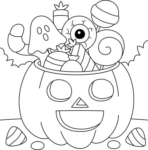 Cute Halloween Coloring Pages, Bat Coloring Pages, Free Halloween Coloring Pages, 2024 Art, Pumpkin Coloring Pages, Halloween Coloring Book, Fall Coloring Pages, Colouring Printables, Printable Halloween