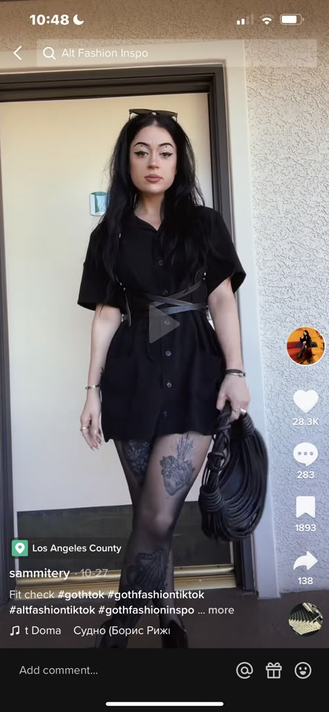 Goth Outfit, Alt Outfits, Dark Outfits, Rock Punk, Looks Black, Alt Fashion, All Black Outfit, Gothic Outfits, Goth Outfits