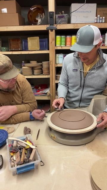 GR Pottery Forms on Instagram: "Jeff and Nate make a plate" Gr Pottery Forms, Pottery Form, On Instagram, Instagram