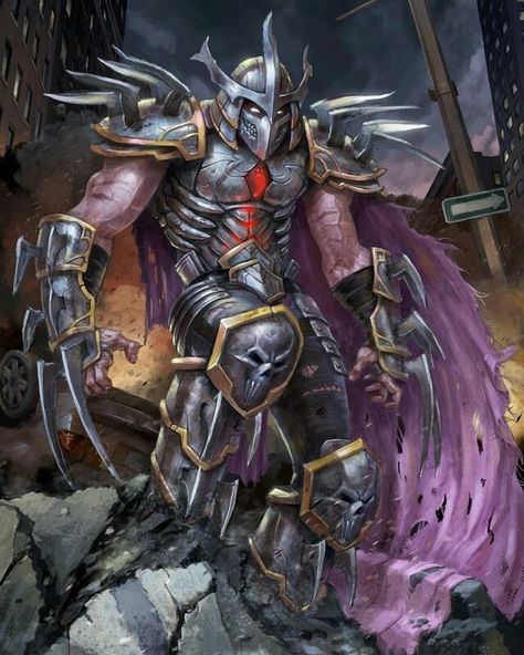 Super Shredder Oroku Saki, Shredder Tmnt, Super Shredder, Tmnt Characters, Teenage Mutant Ninja Turtles Artwork, Teenage Mutant Ninja Turtles Art, Ninja Turtles Artwork, Tmnt Artwork, Tmnt Art