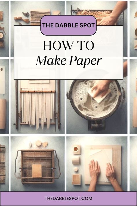 Dive into the art of paper-making with The Dabble Spot's latest blog! Discover step-by-step guides, expert tips, and creative ideas on how to make paper from scratch. Unleash your creativity and explore the world of handmade paper crafts. #HandmadePaper #PaperMaking #DIYCrafts #CreativeProjects Paper Making Ideas, Paper Making Diy, Ecoprint Paper, Diy Papermaking, Paper Making Process, Handmade Sheet, Bookmaking, Handmade Paper Crafts, Paper Diy