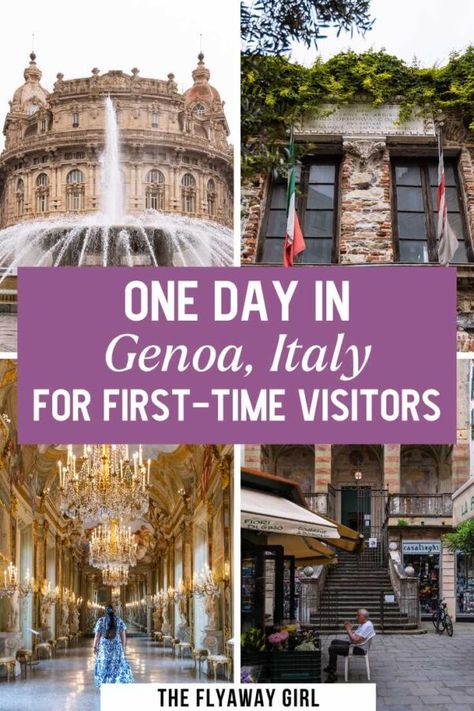 Planning your first trip to Genoa, Italy? Discover the ultimate guide to exploring this vibrant port city in just one day! From historic landmarks like Genoa Cathedral to hidden gems, this itinerary covers the best things to do, see, and eat in Genoa. Perfect for first-time visitors looking to make the most of their day in the city! Genoa Italy Things To Do, Historic Landmarks, Genoa Italy, Travel 2024, Port City, Italy Tours, Wedding 2025, Perfect Itinerary, France Wedding