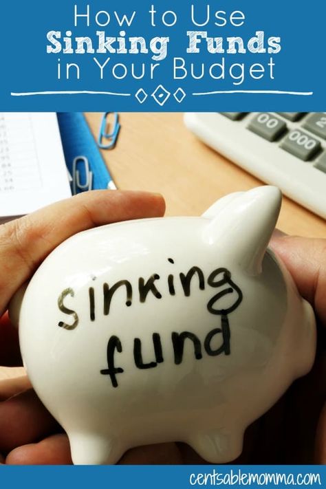 What are sinking funds and why should you include them as part of your budget?  Check out these 4 tips on how to use sinking finds in your budget for more details on how and why I use them myself. #budget #finance Sinking Fund, High Yield Savings, Christmas Savings, Retirement Fund, Financial Peace, Living On A Budget, Sinking Funds, Saving For Retirement, Frugal Living Tips