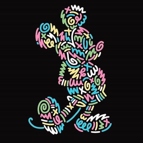 Aries Moross on Instagram: “TBT when I got to draw Mickey Mouse” Aries Moross, Kate Moross, Monogram Wallpaper, Mickey Mouse Silhouette, Disney Minnie Mouse Ears, Mickey Mouse Art, Flyer Printing, Minnie Mouse Ears, Mickey Mouse And Friends