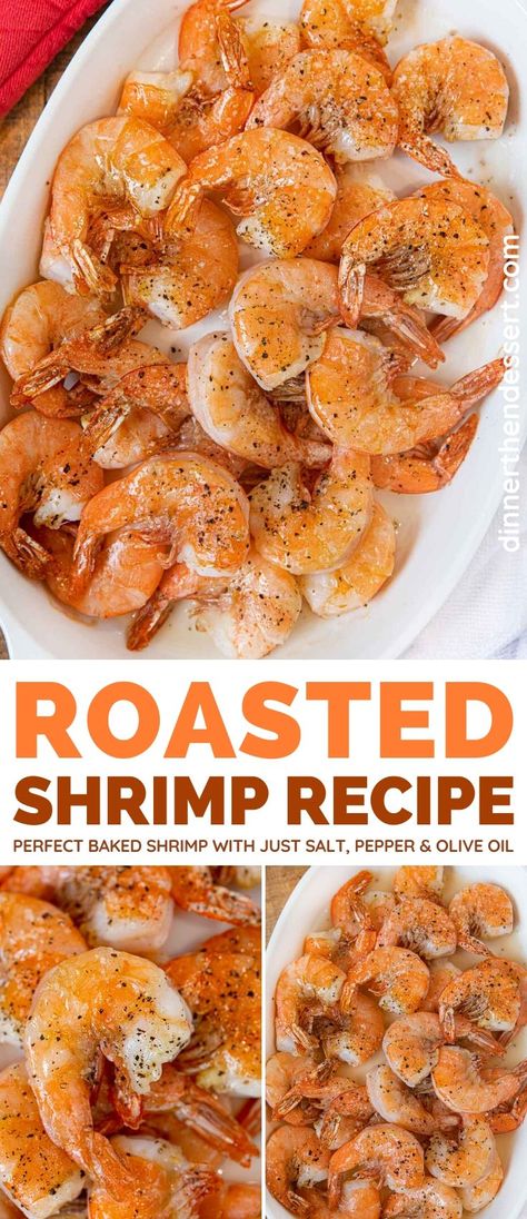 Roasted Shrimp is an easy peel and eat shrimp recipe, ready in just 15 minutes! #shrimp #dinner #roastedshrimp #bakedshrimp #jumboshrimp #appetizer #dinnerthendessert Shrimp Recipes With Shell On, Shelled Shrimp Recipes, Shell On Shrimp Recipes, Peel And Eat Shrimp Recipes, Oven Grilled Shrimp, Peeled Shrimp Recipes, Oven Shrimp, Peel And Eat Shrimp, Oven Roasted Shrimp