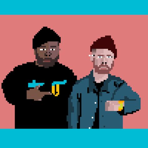 Run The Jewels pixel art Run The Jewels, Pixel Art, Hip Hop, Running, Music, Pattern, Quick Saves, Art