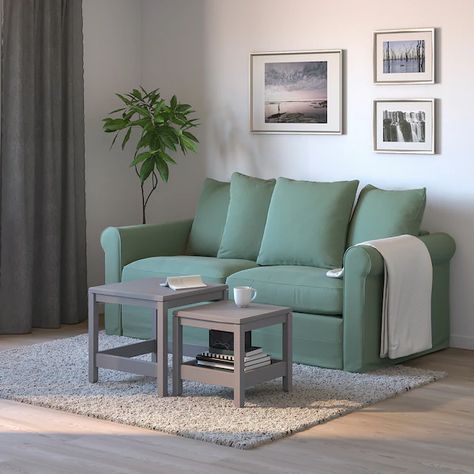 GRÖNLID Sleeper sofa, Ljungen light green, Bed height: 20 7/8" Width: 82 1/4". Find it here! - IKEA Sofa Bed Mechanism, Cama Ikea, Sofa Back Cushions, Sofa Green, 3 Seater Sofa Bed, Ikea Bed, Brick Exterior House, Deep Seat Cushions, Corner Sofa Bed