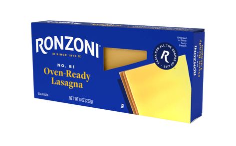 Oven Ready Lasagna | Ronzoni® Recipes With Oven Ready Lasagna Noodles, Easy Lasagna Recipe With Oven Ready Noodles, Ronzoni Lasagna Recipe, Oven Ready Lasagna Recipe, Lasagna Recipe Using Oven Ready Noodles, Oven Ready Lasagna, Lasagne Recipes, Egg Pasta, Vegetable Lasagna