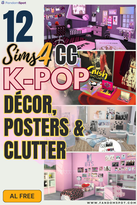 K-pop CC collection for TS4. From posters to wall art, custom bedroom sets, photographs, and even merch, this list has a little bit of everything for you kpop fans. Kpop Sims 4 Mod, Kpop Sims4 Cc, Sims 4 Cc Twice Kpop, Sims 4 Cc Room Decor Posters, Sims 4 Kpop Album Cc, Nct Sims 4 Cc, Sims 4 Cc Posters Decor Kpop, Sims 4 Kpop Poster Cc, K Pop Sims 4 Cc