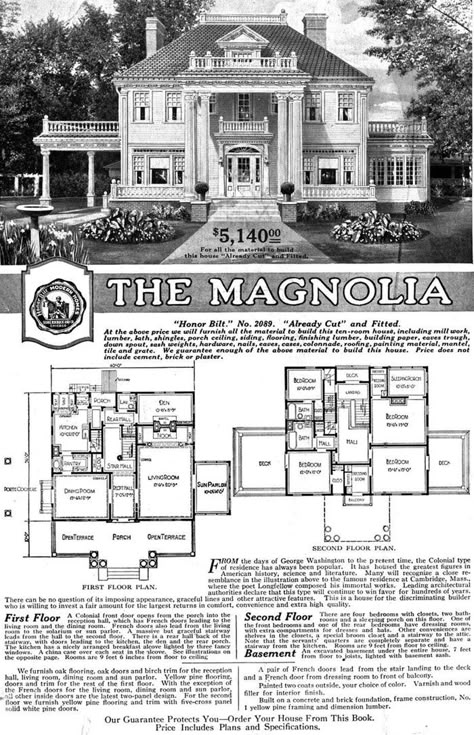 Built from a Kit: A Brief History of Sears Catalog Homes Front Dormer, Sears Catalog Homes, Sears Homes, Residence Architecture, Vintage Floor Plans, Old House Plans, Porte Cochere, Vintage House Plans, Casas Coloniales