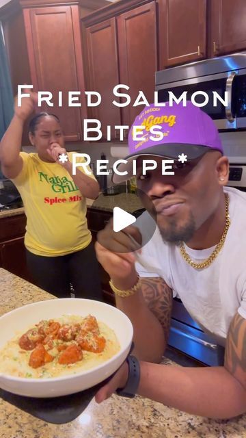 Breakfast With Fish, Parmesan Salmon Bites, Salmon Recipes Bites, Salmon Balls Recipes Fried, Salmon Recipes Fried, Fried Salmon Dinner Ideas, Breaded Salmon Bites, Fresh Salmon Croquettes Recipe, Deep Fried Salmon Bites