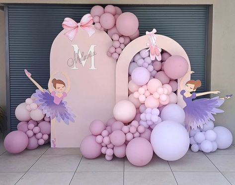 Ballerina Birthday Party Decorations, Ballerina Party Theme, One Year Birthday Cake, Butterfly Backdrop, Pink Purple Butterfly, Ballerina Party Decorations, Birthday Theme Decoration, Butterfly Cutout, Ballerina Birthday Parties