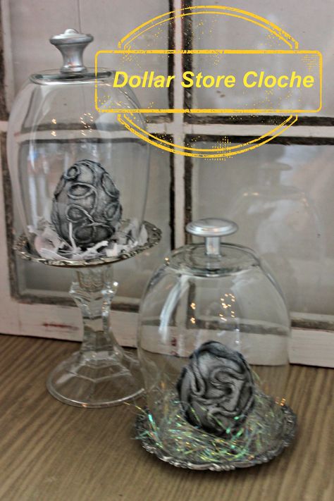 DIY:: Beautiful Dollar Store Cloche ! Look So High End And Elegant ! Perfect For Year Round Decorating ! (she has many gorgeous examples) Diy Cloche Ideas, Diy Cloche, Cloche Ideas, Dollar Store Diy Decorations, Cloche Decor, Room Decor Crafts, Home Decor Diy Crafts, Dekor Diy, Krishna Janmashtami