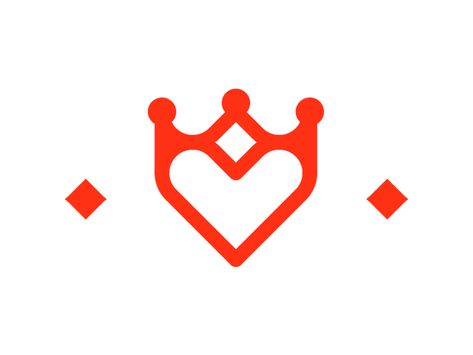 Kingdom of Heart, crown + heart, dating logo design symbol by Alex Tass, logo designer Logo Crown Design, Crown Logos Ideas, Logo With Crown, Crown Symbol Logo, Logo And Identity Design, Crown Graphic, Agency Portfolio, Ribbon Logo, Heart Crown