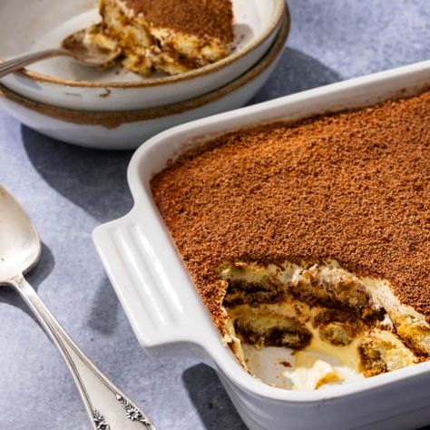 Tiramisu for Two (or Three) | America's Test Kitchen Recipe English Trifle, Classic Tiramisu, Mascarpone Recipes, Mascarpone Dessert, Italian Recipes Dessert, Christmas Dinner Menu, America's Test Kitchen Recipes, Easy Seafood, Tiramisu Cake