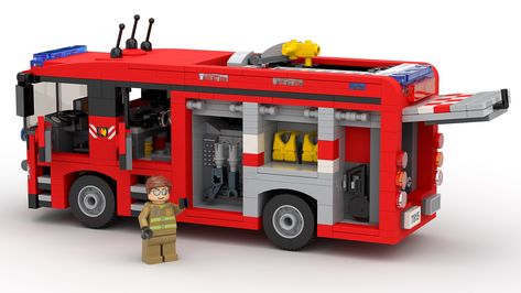 LEGO IDEAS - - Ultimate Fire Engine Lego Warehouse, Lego City Fire Truck, Lego Tractor, Lego Airport, Lego Fire, Future Concept Cars, Lego Vehicles, Lego Truck, Lego Display