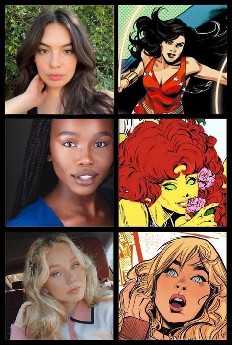 isabella gomez (donna troy) // laura kariuki (starfire) // brec bassinger (cassie sandsmark) Cassie Sandsmark, Brec Bassinger, Gotham, Dc Comics, Batman, Actors, Comics