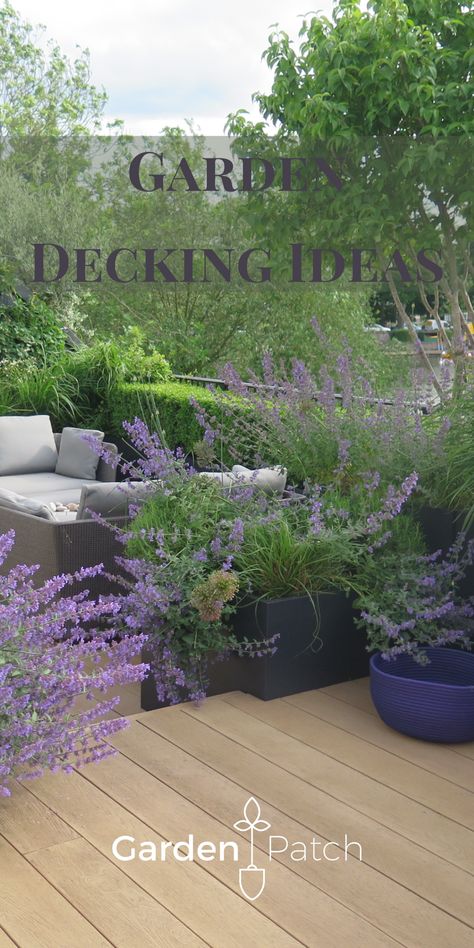 If you don’t have an area of decking in your garden, chances are that you know someone who has. Decking is relatively inexpensive, super practical and easy to install yourself.Whether used to level an uneven garden or extend your outdoor living space, laying decking is an effective way to transform your garden and make it more accessible. #decking #ideas Decked Garden Ideas, Decking Ideas Outdoor Australia, Decking Ideas, Decking Ideas Garden, Small Garden Decking Ideas, Laying Decking, Decking Area, Small Yard, Deck Garden