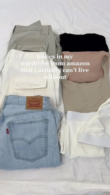 Basic Top Essentials, Basic Amazon Finds, Amazon Basic Must Haves, Trendy Clothes On Amazon, Basics Clothing Essentials, Amazon Closet Staples, Best Amazon Hoodies, Cute Tops Amazon, Outfit Pieces Essential